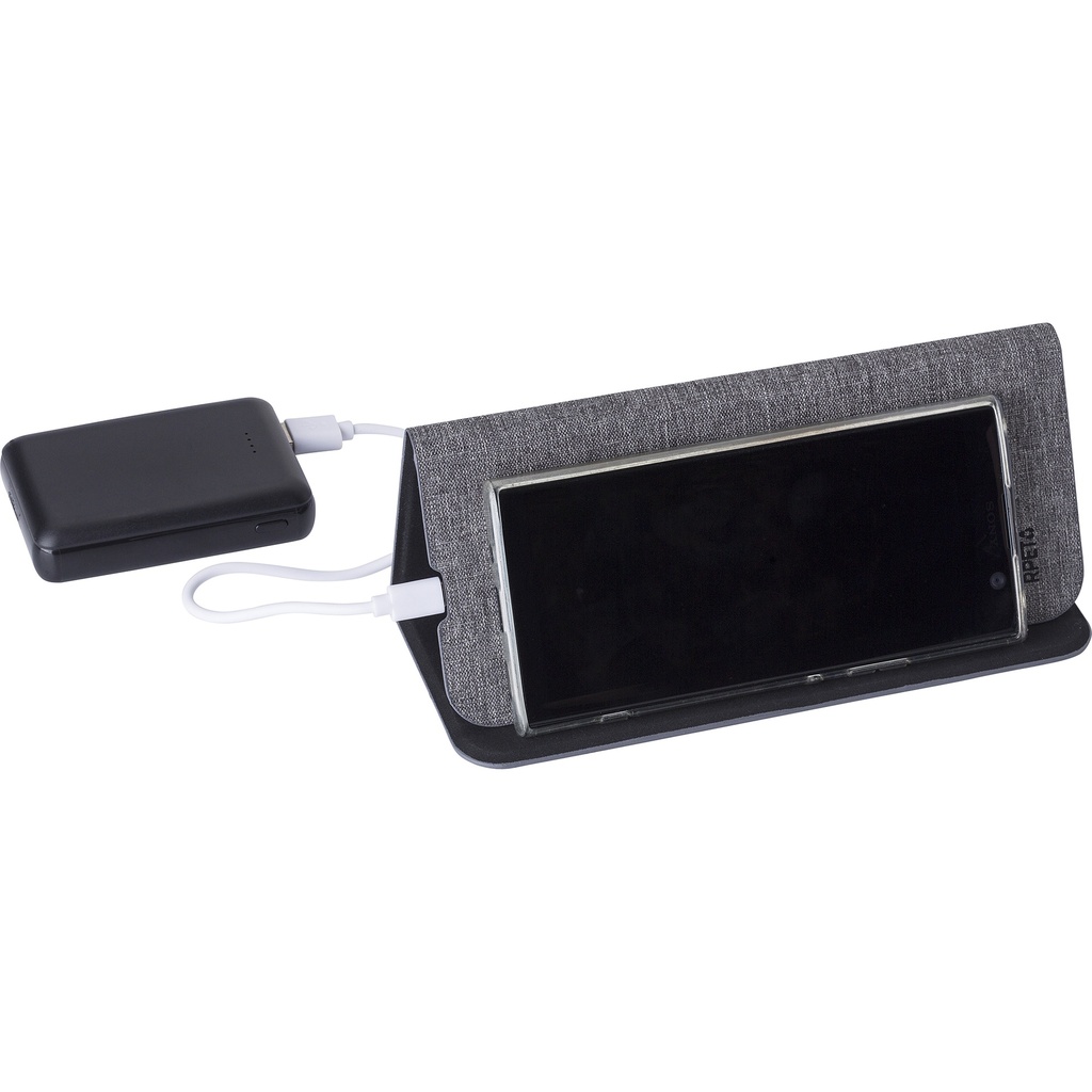 RPET wireless charger mouse mat/phone stand