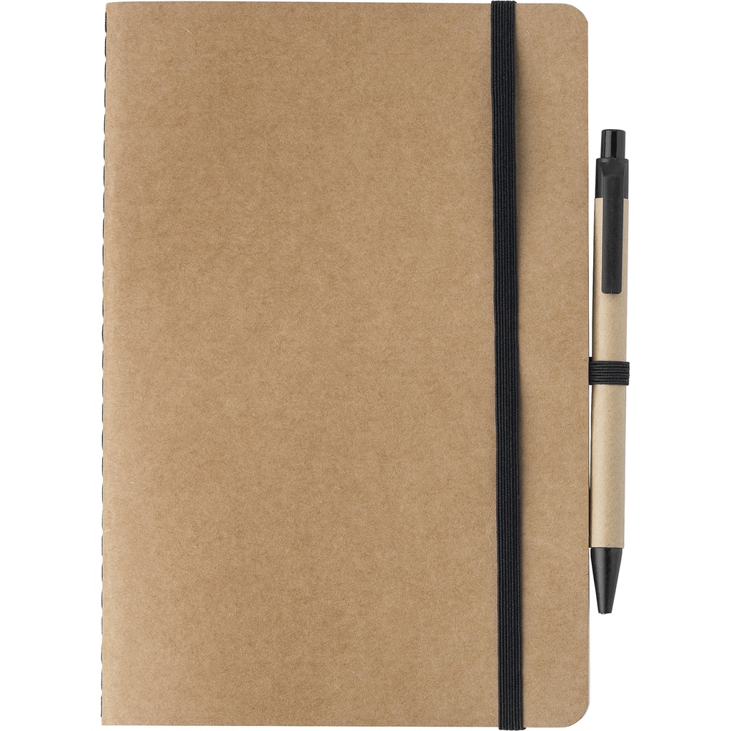Recycled carton notebook with blank pages (approx A5)