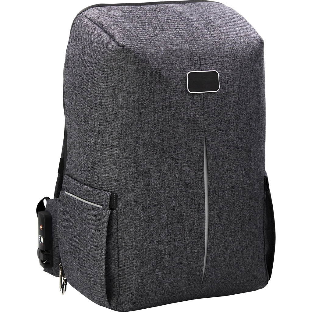 BrandCharger anti-theft RPET backpack