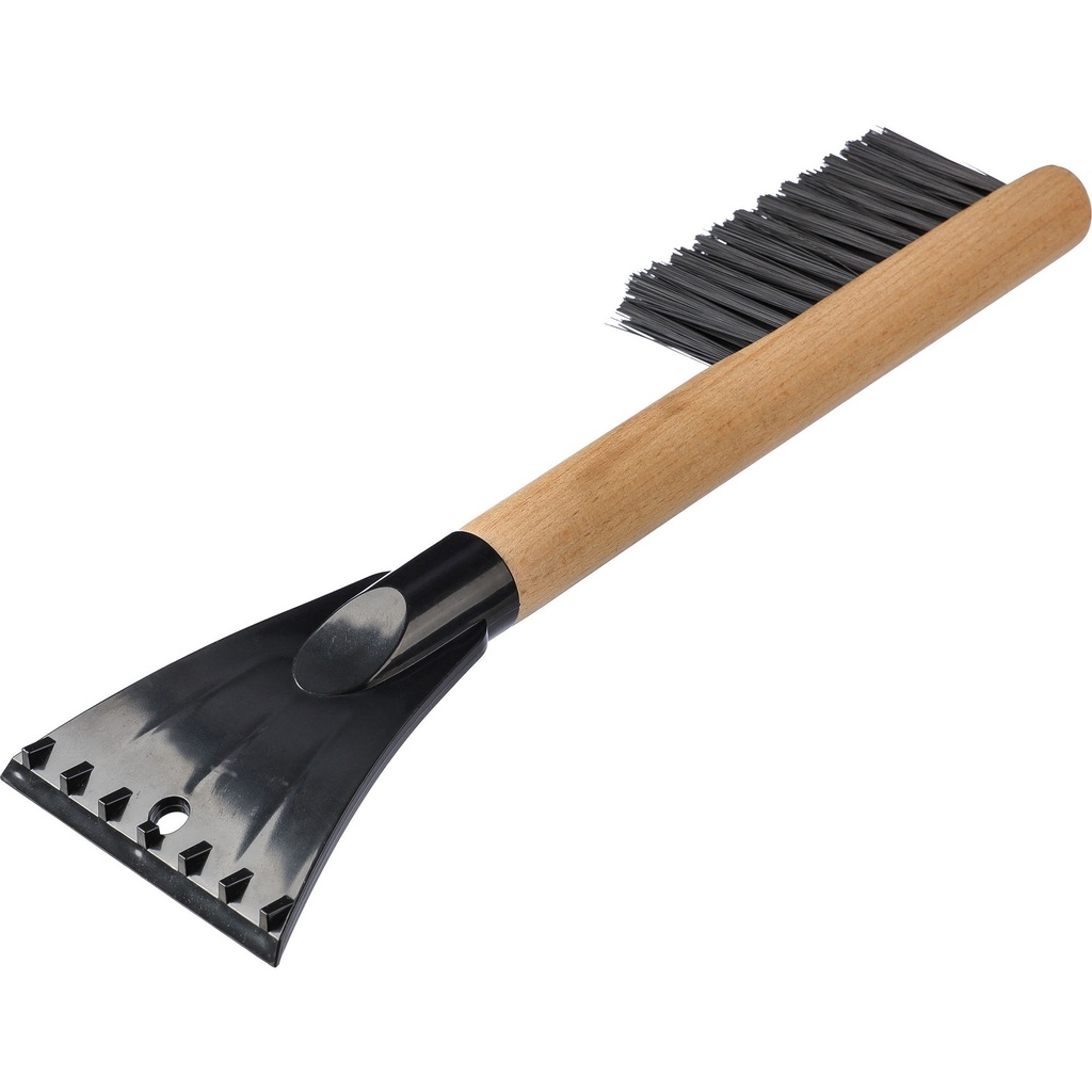 Ice scraper with brush