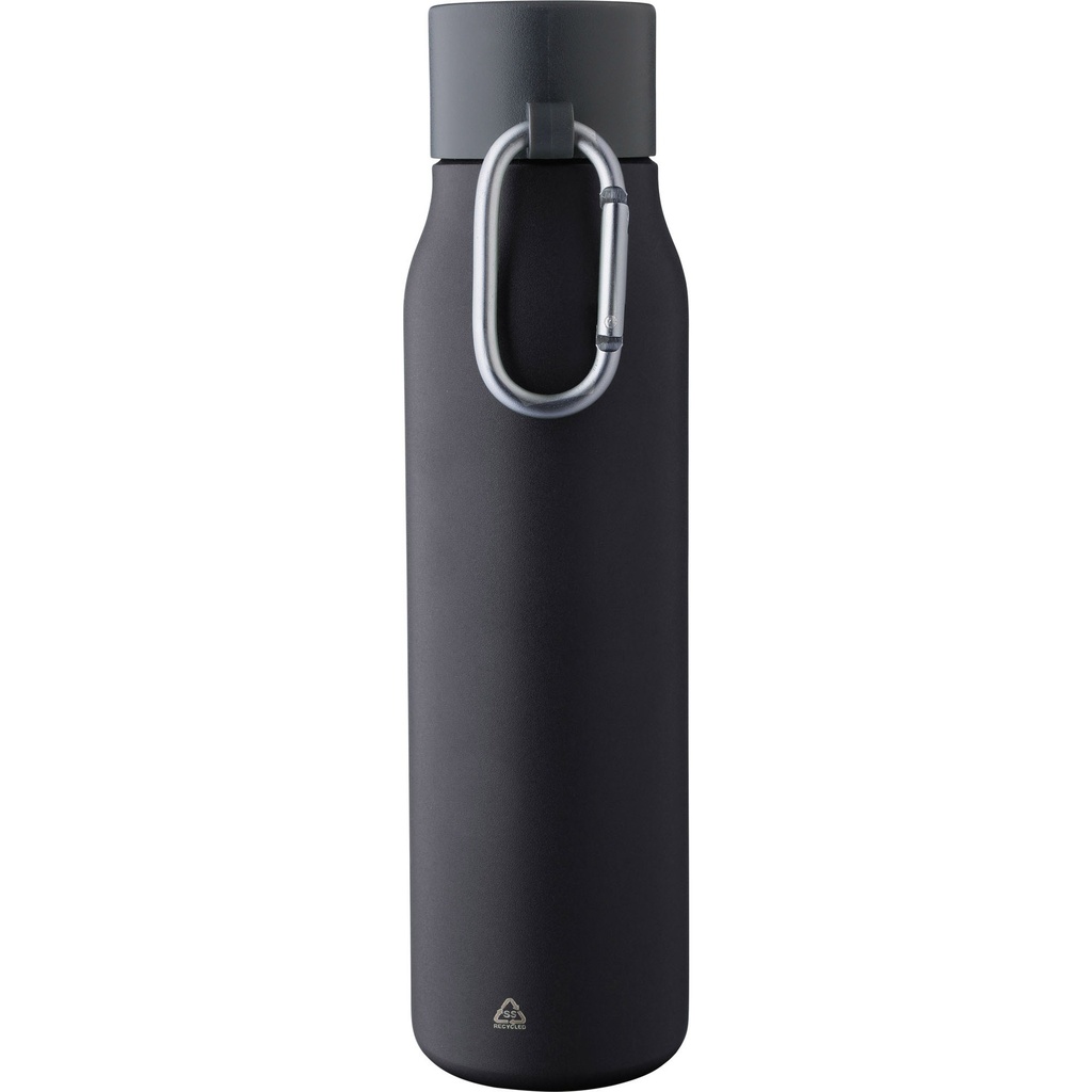 Recycled stainless steel double walled bottle (600 ml)