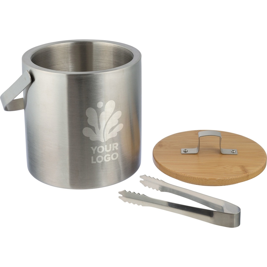 Stainless steel double walled ice bucket