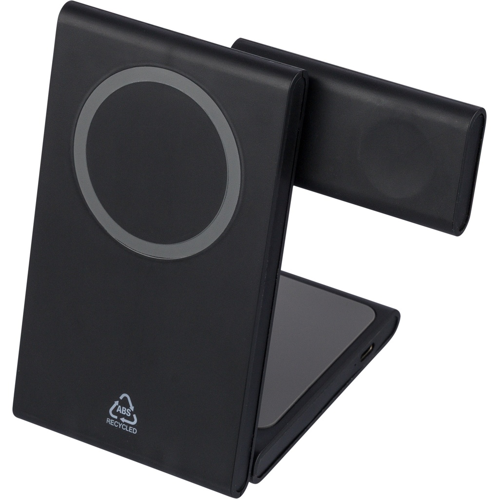 Recycled 3-in-1 magnetic wireless charger