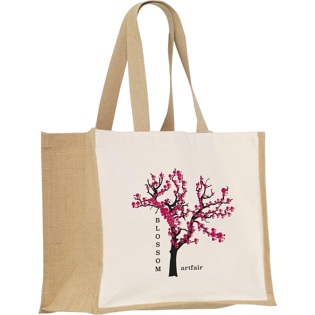 Jute canvas shopper (320gsm/9.43oz )