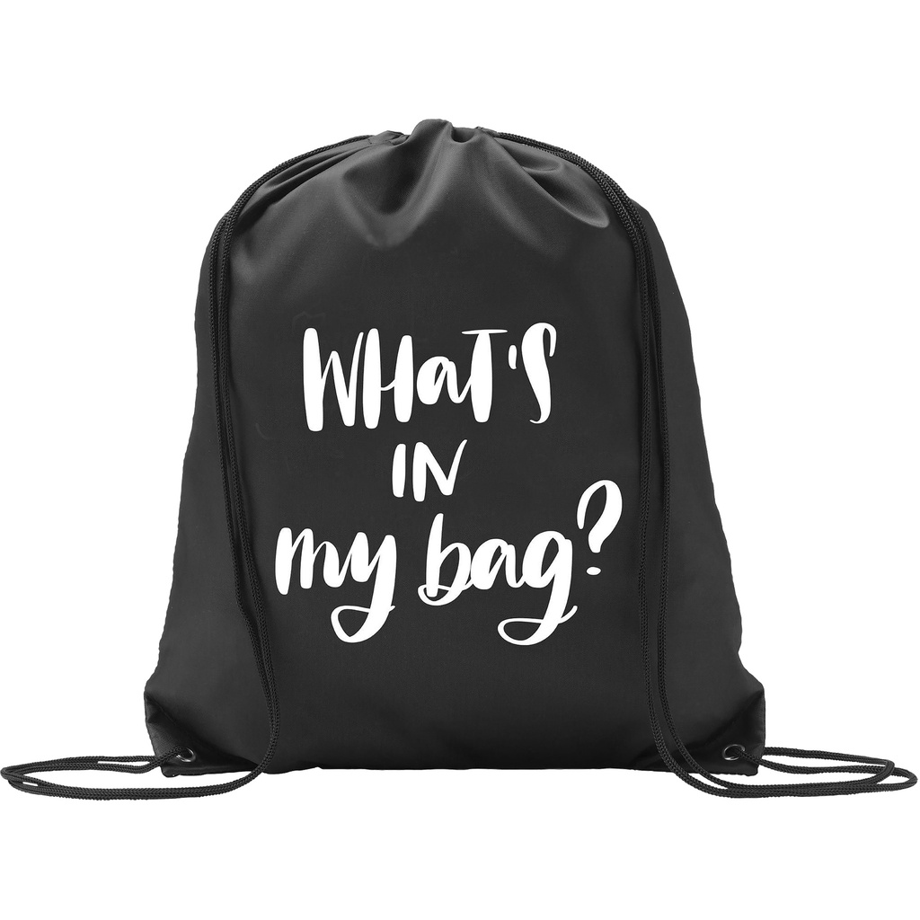 Drawstring polyester backpack