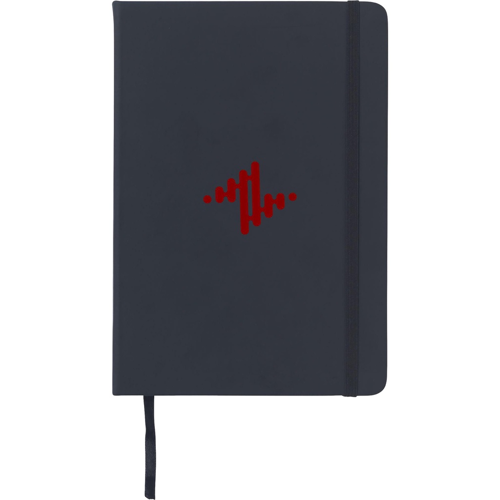 Notebook with plain paper (approx A5)