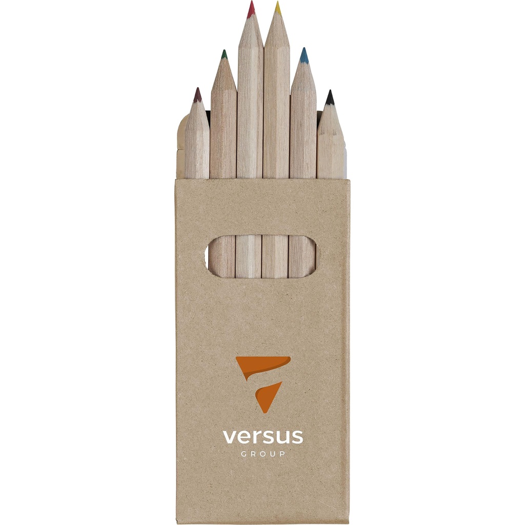 Six coloured pencil pack