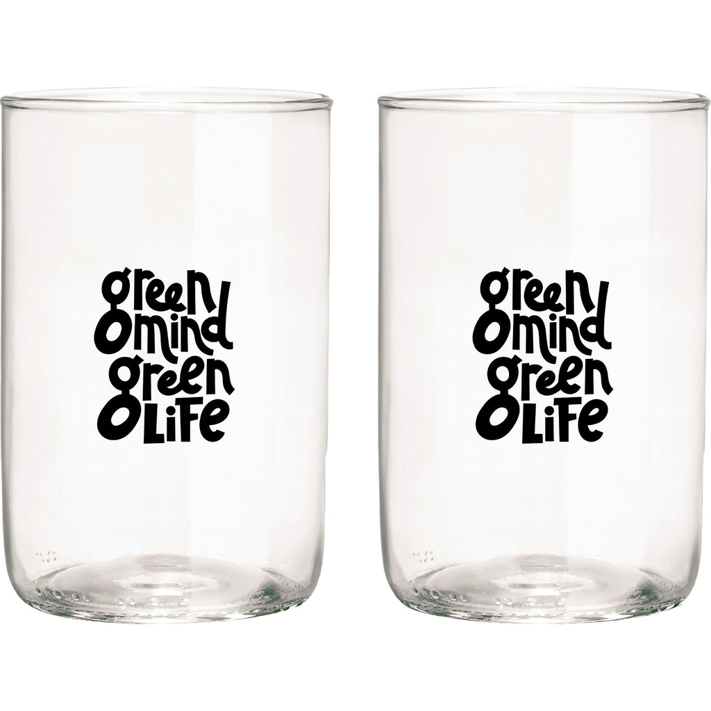 Rebottled® Tumbler drinking glasses (2 pack)