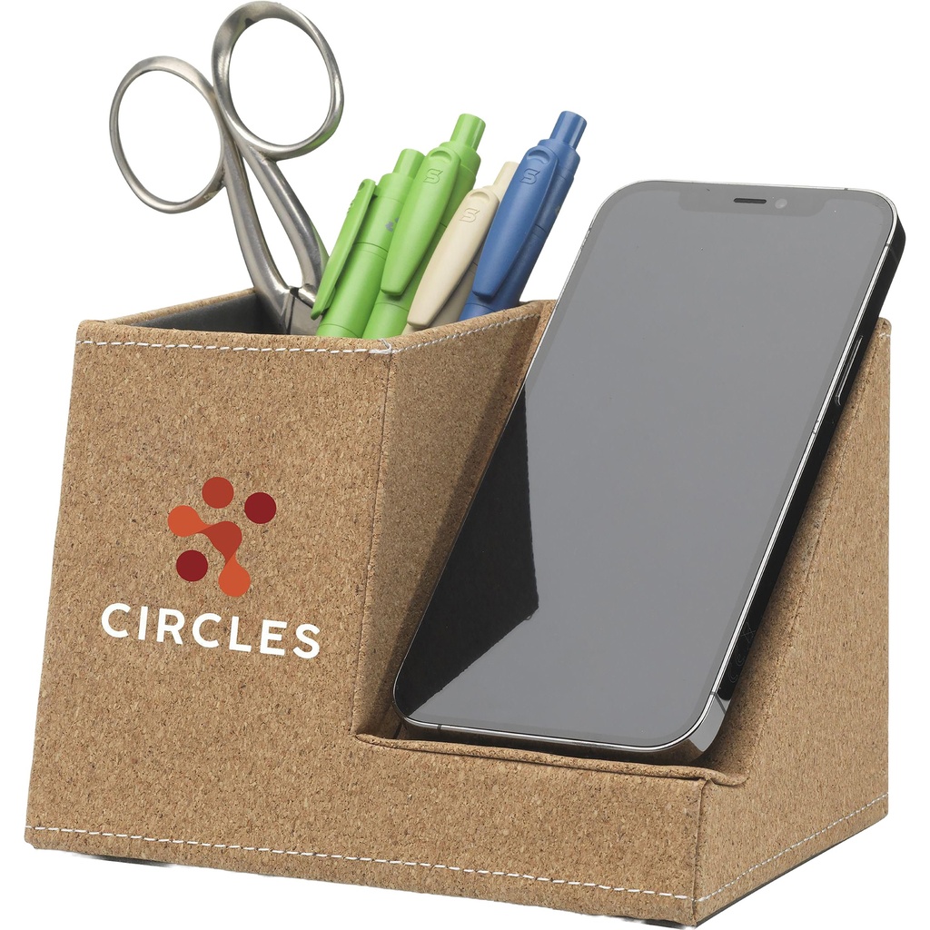Cork pen holder & wireless charger