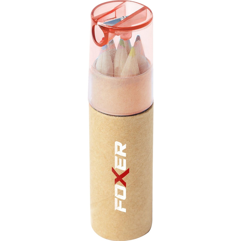 Colour pencil set and sharpener