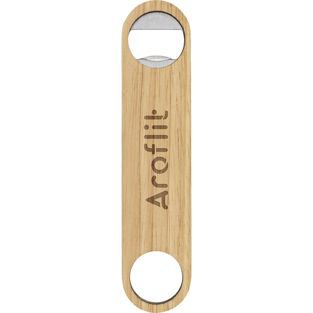 Bamboo bottle opener