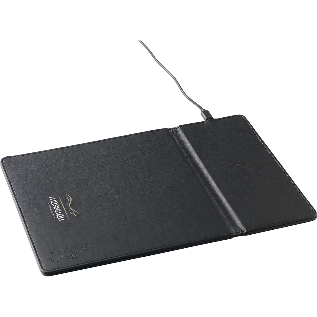 Recycled wireless charging mouse mat