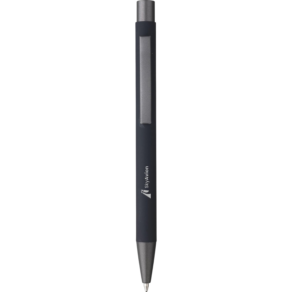 Soft touch recycled aluminium ballpen