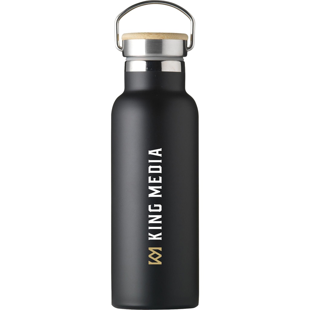 Recycled stainless steel double walled bottle (500ml)