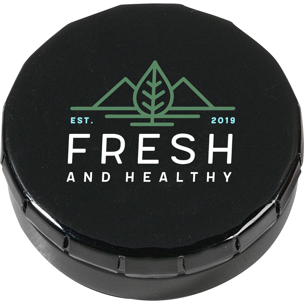 Mini click tin with mints