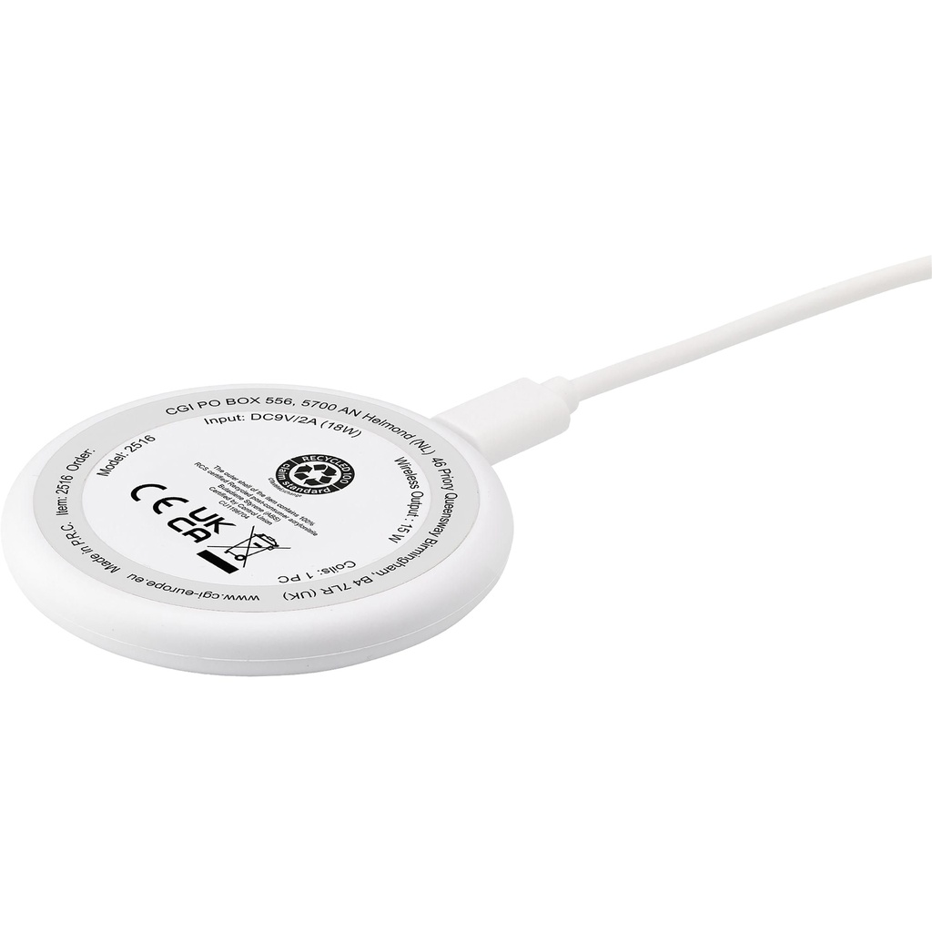 Recycled 15W magnetic wireless charger