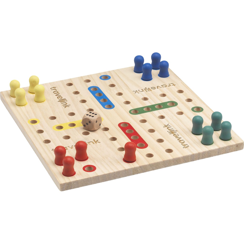 Ludo wooden board game