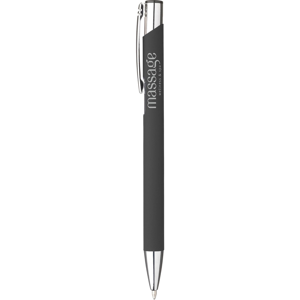 Ebony soft touch ballpen