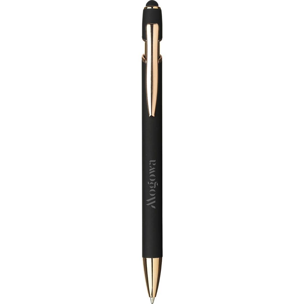 Luca recycled copper soft touch ballpen