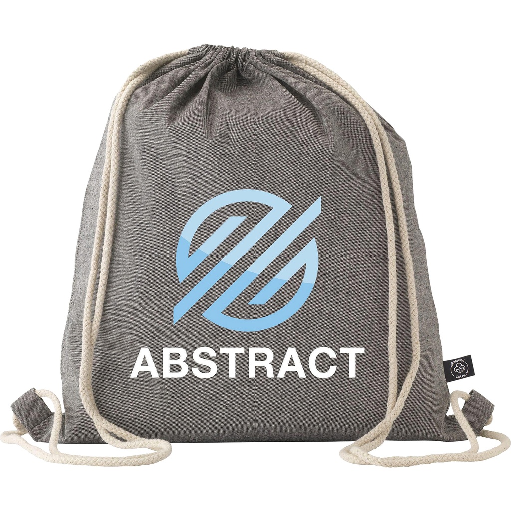 Recycled cotton drawstring bag (180 gsm/5.3oz)