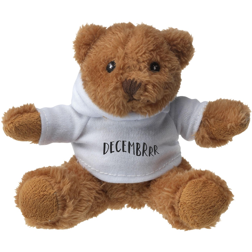 Hooded bear bear soft toy