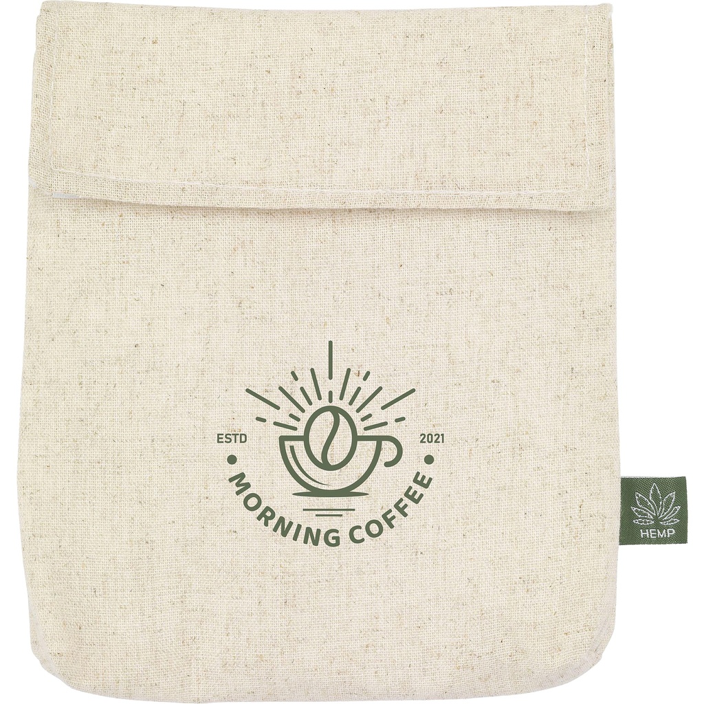 Hemp sandwich pouch bag