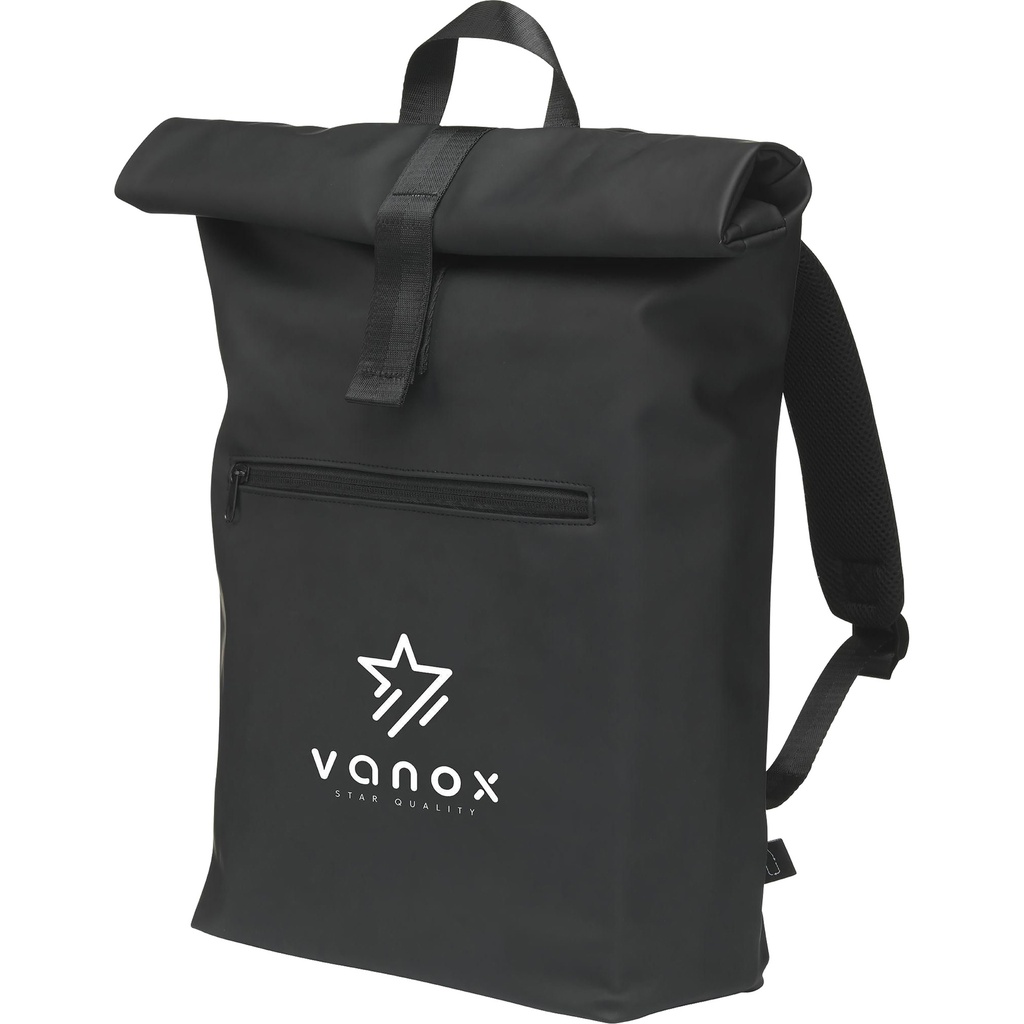 Recycled roll-top backpack