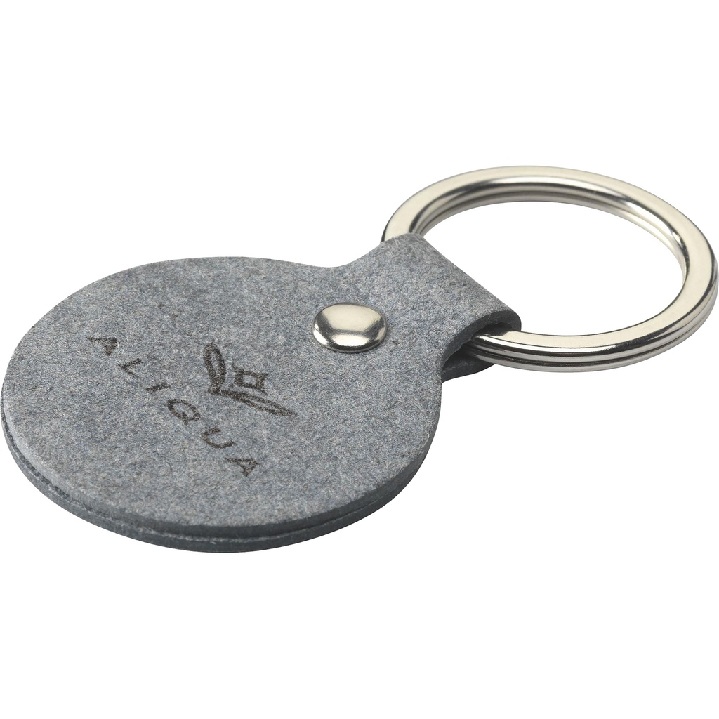 Made recycled round denim keyring