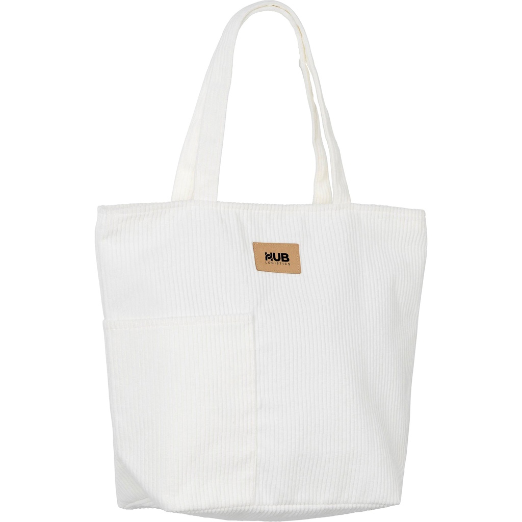 Recycled corduroy beach bag