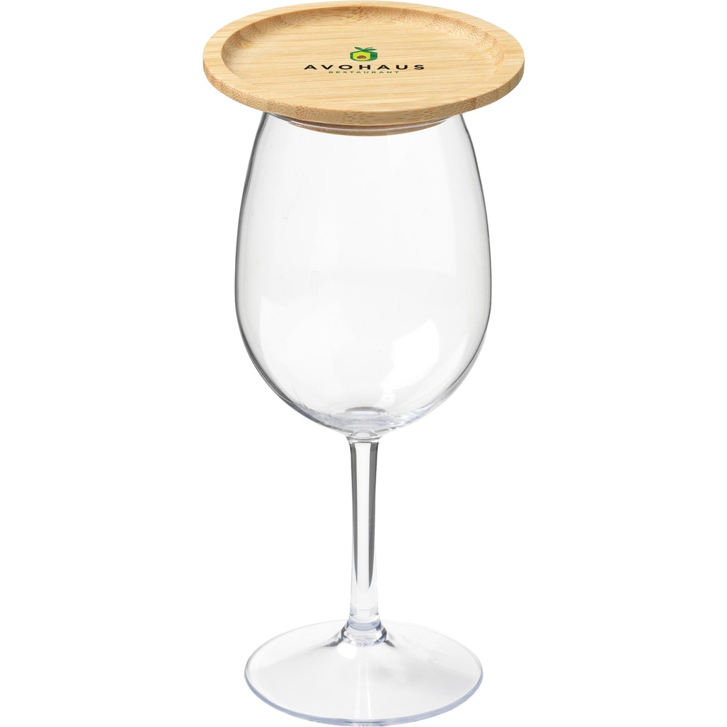 Wooosh bamboo wine glass topper