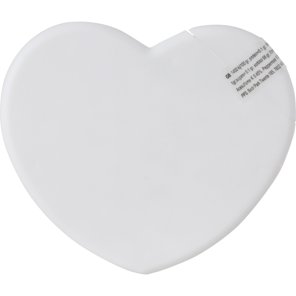 Heart mint card with sugar free mints