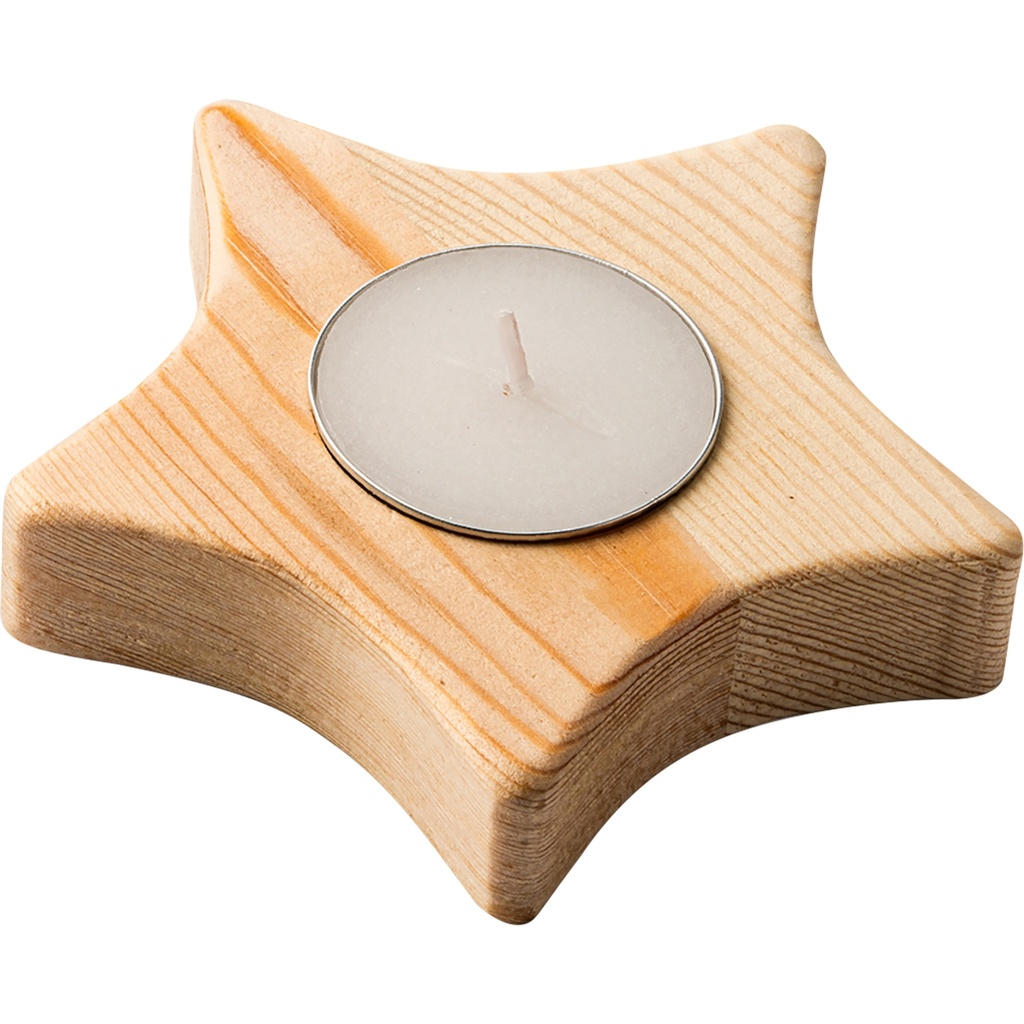 Wooden candle