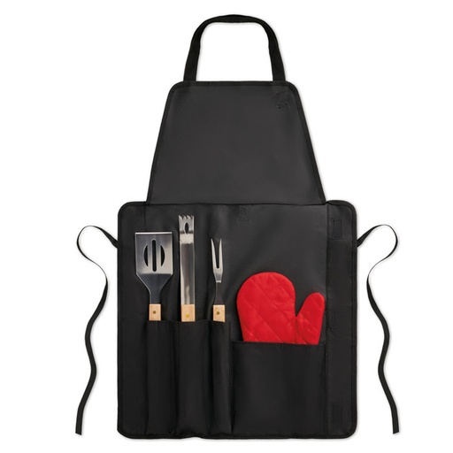 [KC6388-03] Bbq Apron With Bbq Tools