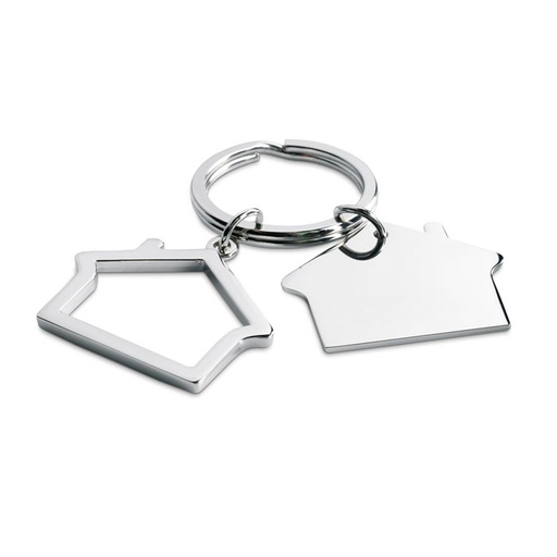 [KC6486-17] Metal Key Ring House Shape