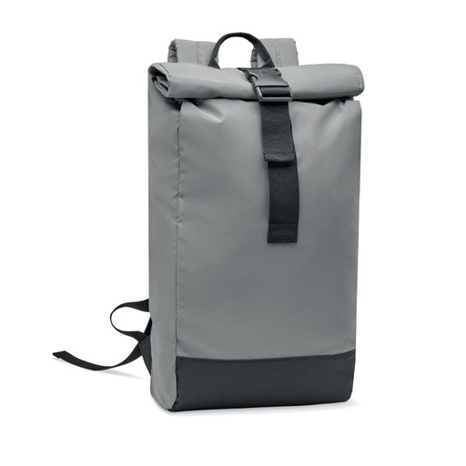 [MO2056-16] Reflective Rolltop Backpack