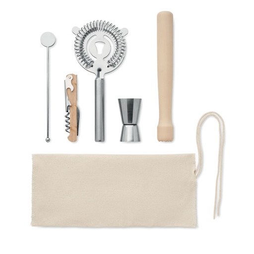 [MO2293-13] 5 Piece Cocktail Kit In Pouch.