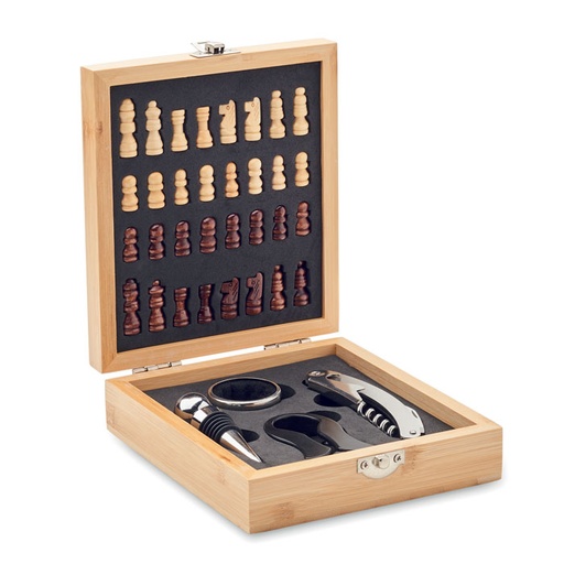 [MO2393-40] Chess Board Wine Set