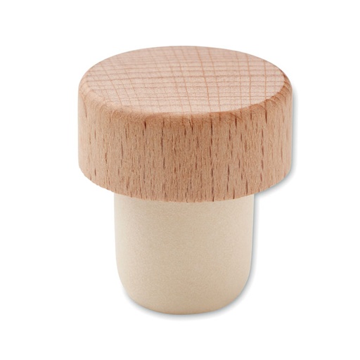 [MO2457-40] Beech Wood Bottle Stopper