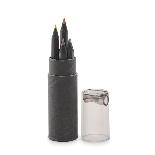 [MO2468-03] 6 Black Colouring Pencils