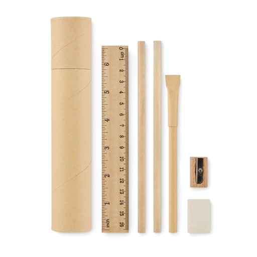 [MO2514-13] Paper Tube Stationery Set