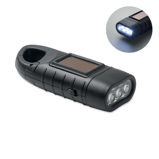 [MO2540-03] Solar Torch With Dynamo Crank