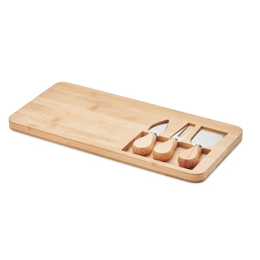 [MO6414-40] Bamboo Cheese Board Set