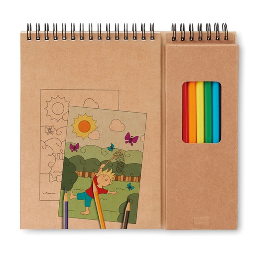 [MO8769-13] Colouring Set With Notepad