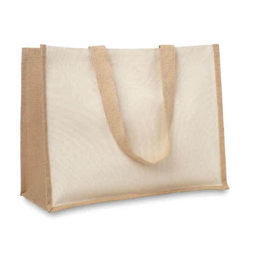Jute And Canvas Shopping Bag