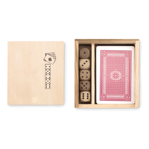 [MO9187-40] Cards And Dices In Box