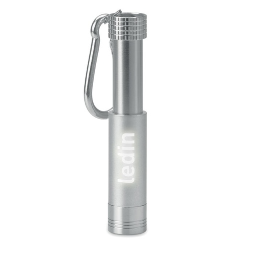 [MO9381-14] Aluminium/Abs Led Key Ring