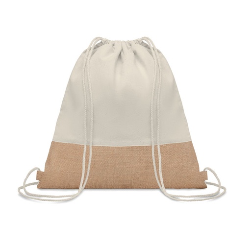 [MO9516-13] Drawstring Bag W/ Jute Details