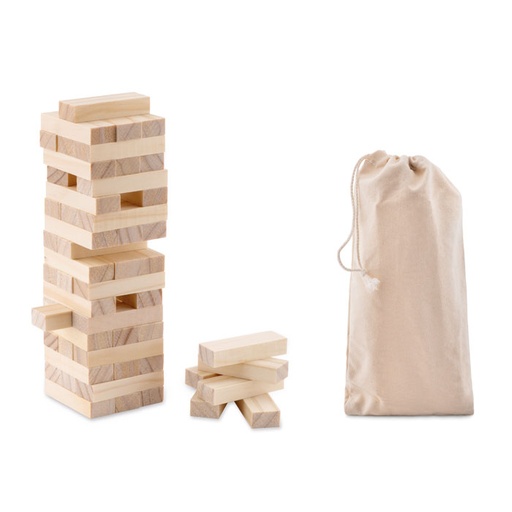[MO9574-40] Tower Game In Cotton Pouch