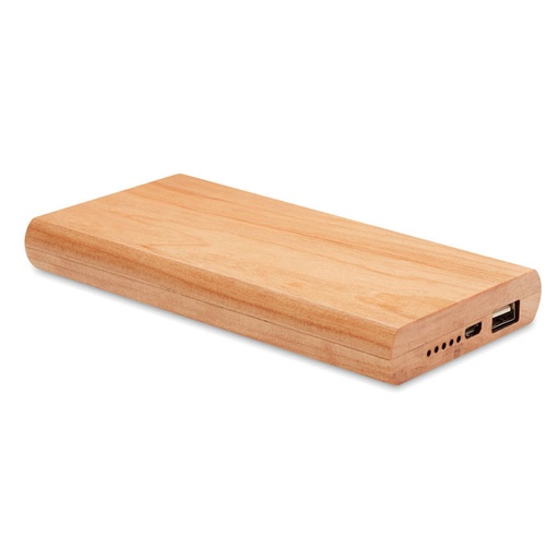 [MO9663-40] Power Bank 4000 Mah Bamboo