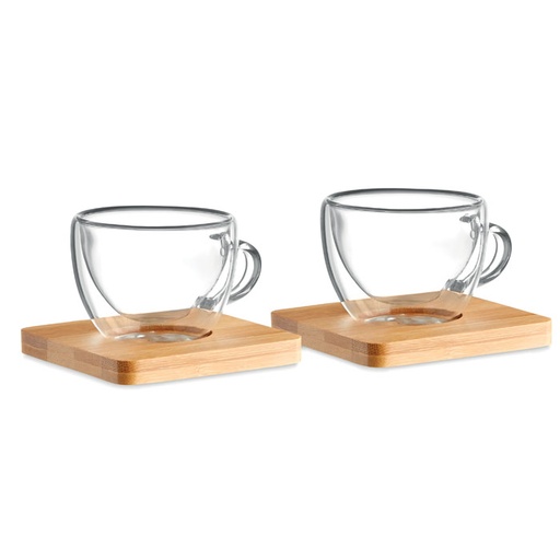 [MO9709-22] Set Of 2 Double Wall Espresso